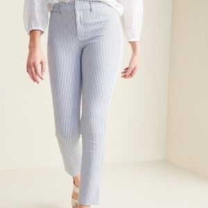 Old Navy Navy and White Striped Pants